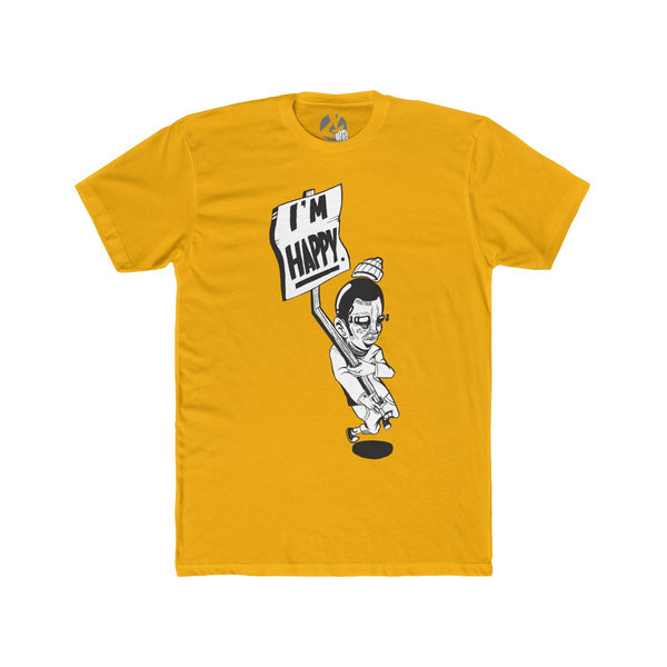 I'm Happy Men's Cotton Crew Tee by Ortie - GaleraCollective