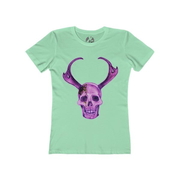 "Purple Skull" Women's The Boyfriend Tee by Ripes - GaleraCollective