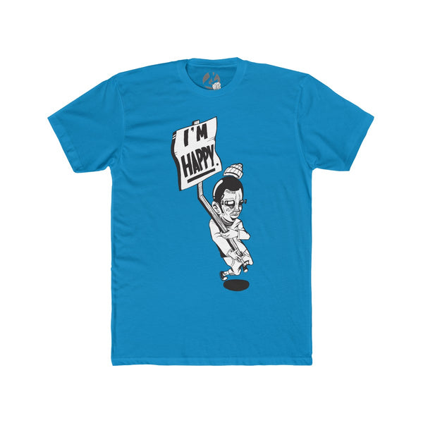 I'm Happy Men's Cotton Crew Tee by Ortie - GaleraCollective